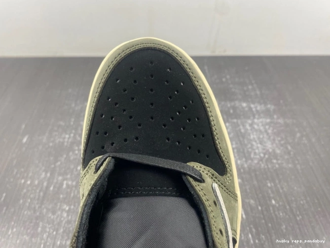 Rep Husky 'BLACK X DM7866-002 SCOTT LOW OG AIR 1 SP OLIVE' TRAVIS JORDAN 0708